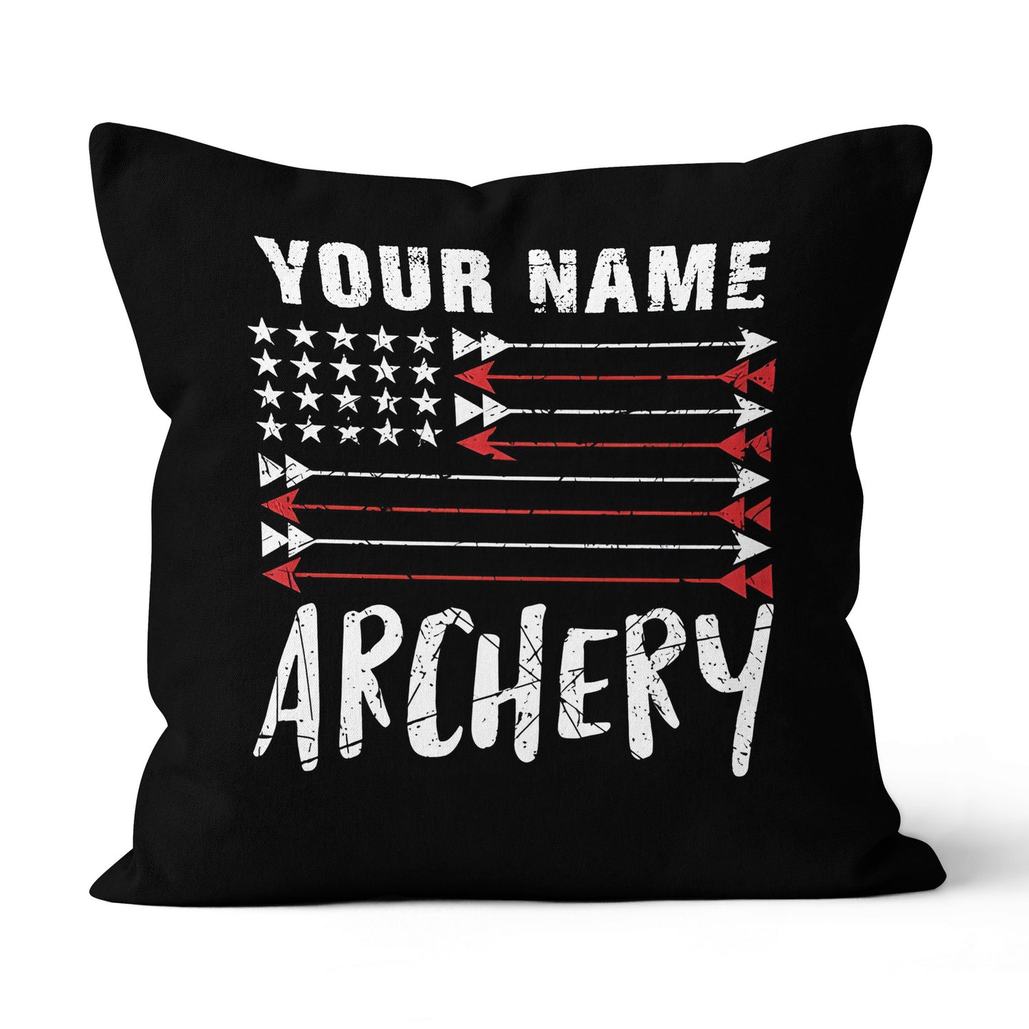 Personalized US Flag Arrow Archery Pillow Custom Gift For Archery Lovers VHM0867
