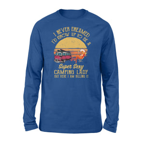 Super sexy Camping Lady Shirts Funny Camping Long sleeve shirts - SPH40