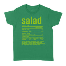 Load image into Gallery viewer, Salad nutritional facts happy thanksgiving funny shirts - Standard Women&#39;s T-shirt