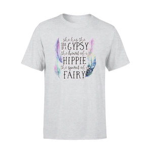 She has the soul of a Gypsy, the heart of a Hippie, the spirit of a Fairy T Shirts design bohemian styles - SPH57