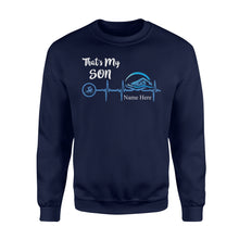 Load image into Gallery viewer, Swimming that&#39;s my son shirt and hoodie