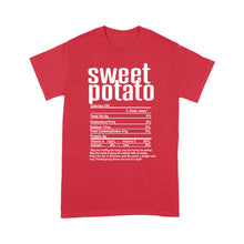 Load image into Gallery viewer, Sweet potato nutritional facts happy thanksgiving funny shirts - Standard T-shirt