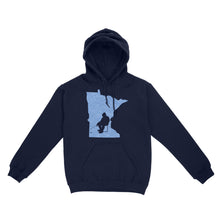 Load image into Gallery viewer, Minnesota Ice Fishing Shirts, Winter Fishing Minnesota State Love Fishing Hoodie - FSD2927 D06