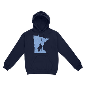 Minnesota Ice Fishing Shirts, Winter Fishing Minnesota State Love Fishing Hoodie - FSD2927 D06
