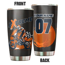 Load image into Gallery viewer, Personalized Motocross Tumbler Cup - Motorcycle Riding Off-Road Tumbler Gift For Biker Drinkware CDT15