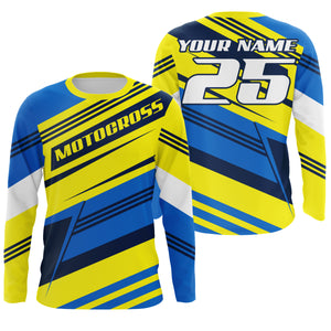Custom Name Number Motocross Jersey UPF30+ Kids & Adults Dirt Bike Motorcycle Off-road Racing Outfit NMS1035
