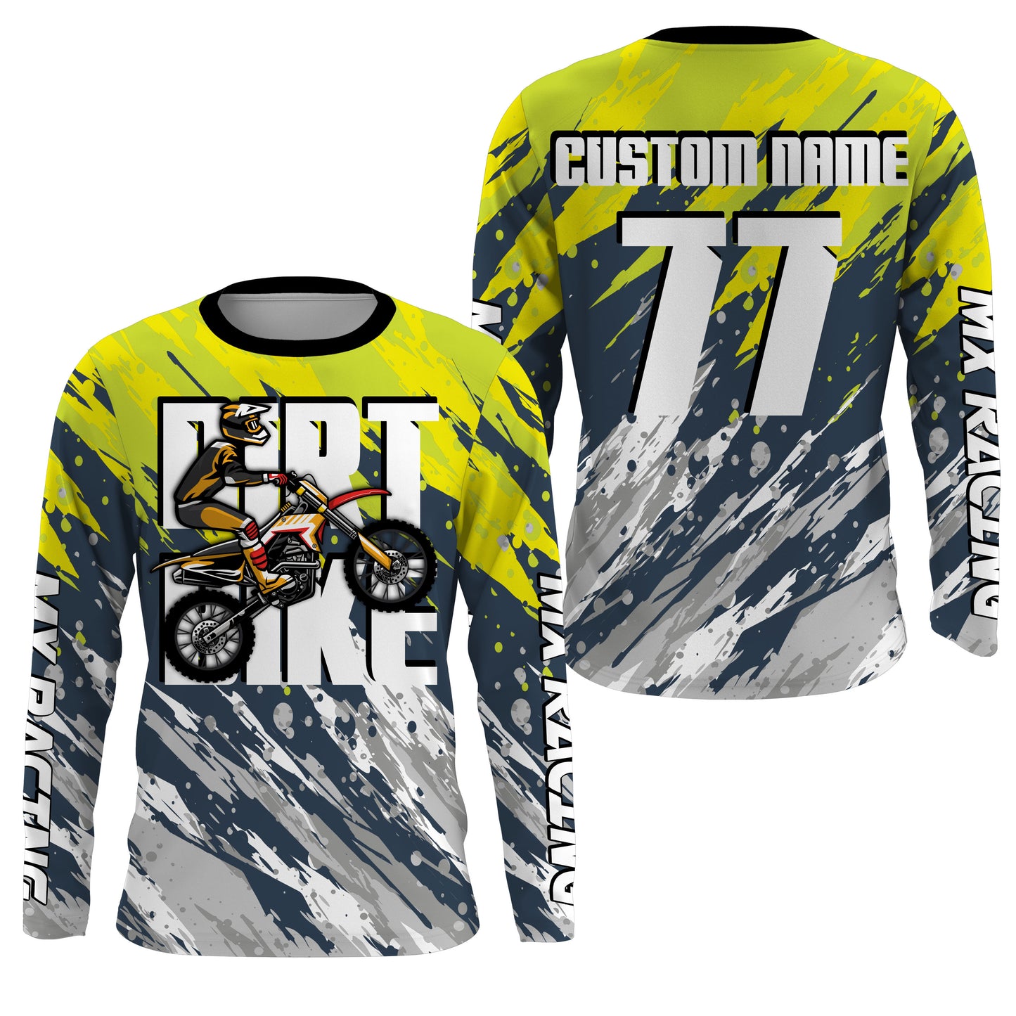 Dirt bike riding jersey Motocross custom off-road MX UPF30+ youth men women racing motorcycle PDT123
