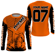 Load image into Gallery viewer, Custom orange MX jersey shirt UV protective extreme kid adult motocross bike racing motorcycle PDT37