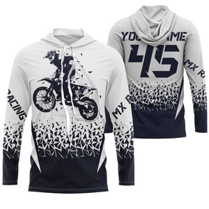 MX racing jersey personalized motocross UPF30+ adult&kid navy dirt bike Riders off-road motorcycle| NMS874