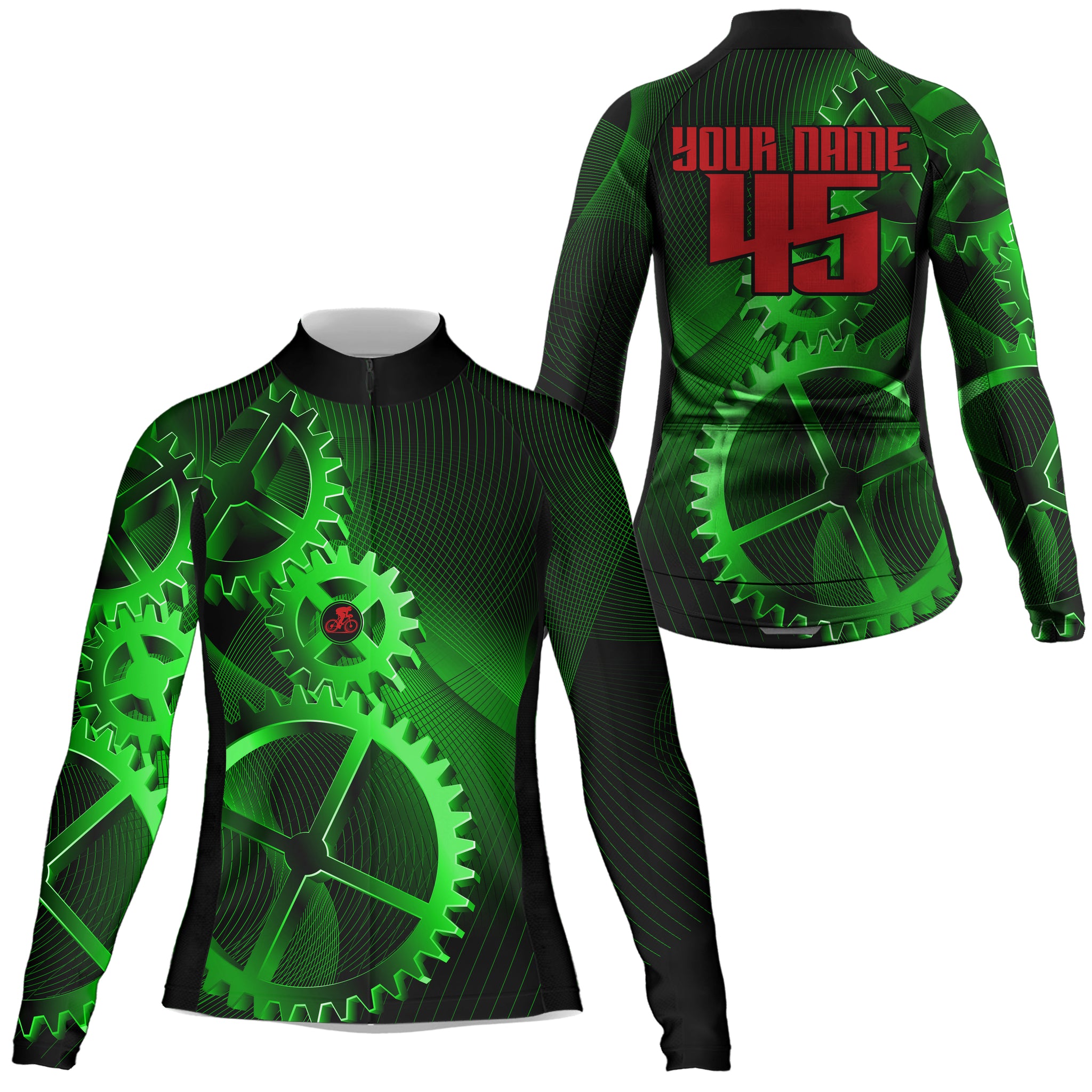 Custom Cycling Jersey Sprocket Mountain Bike Cycle Racing Bicycling Sh –  ChipteeAmz