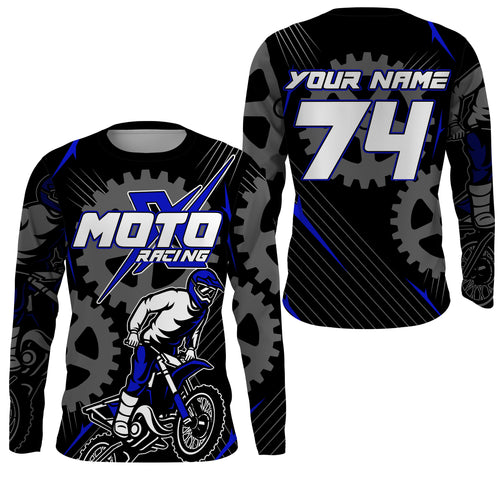 Dirt bike jersey for kid&adult custom name&number UPF30+ motocross racing offroad motorcycle shirt PDT150