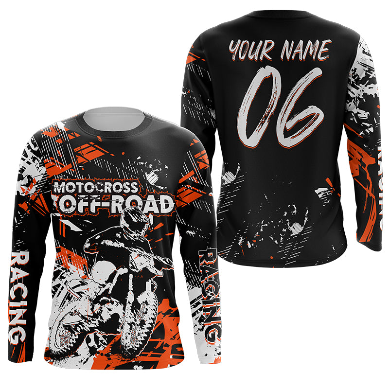 Personalized Red Motocross Jersey Youth&Adult UPF30+ Extreme Dirt Bike –  ChipteeAmz