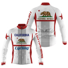 Load image into Gallery viewer, California men &amp; women Cycling jersey with 3 pockets UPF50+ bike shirt full zip MTB BMX gear| SLC157