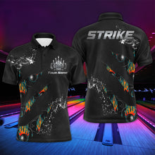 Load image into Gallery viewer, Custom Polo Bowling Shirt for Men, Strike Men Bowlers Jersey Short Sleeve NBP103