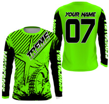 Load image into Gallery viewer, Custom green MX jersey shirt UV extreme kid&amp;adult Motocross dirt bike racing off-road motorcycle PDT178