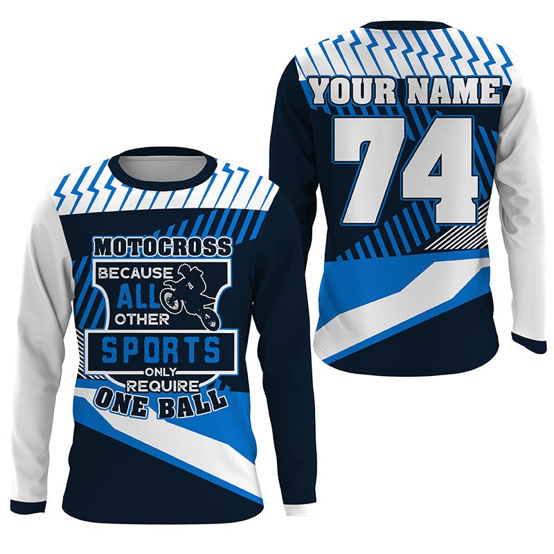 Funny Motocross Jersey Personalized UV Protective Dirt Bike MX Racing Long Sleeves Kid Adult NMS1161