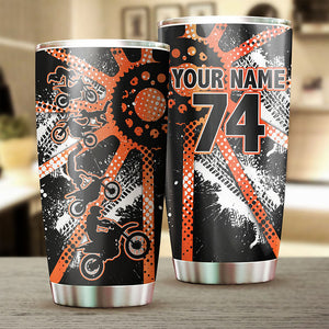 Personalized Motocross Tumbler Cup - Freestyle Biker Motorcycle Riding Gift Riders Drinkware CDT20
