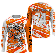 Load image into Gallery viewer, Skull Motocross Jersey Personalized UPF30+ Adult Kid Dirt Bike Racing Fear Less Ride More NMS1232