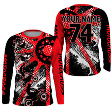 Load image into Gallery viewer, Men women youth Dirt Bike jersey UPF30+ freestyle red motocross racing shirt for biker off-road PDT417