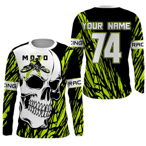 Skull MotoX Jersey Personalized Motocross UV Protective Dirt Bike Racing Motorcycle Racewear NMS1210