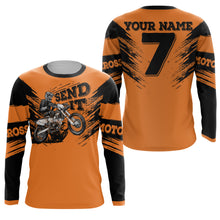 Load image into Gallery viewer, Custom Dirt Bike Jersey Send It UPF30+ Kid Adult Motocross Long Sleeves Off-road Motorcycle NMS1115