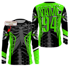 Load image into Gallery viewer, Custom logo motorcycle racing jersey UPF30+ cool bone motocross off-Road dirtbike riders racewear NMS1013