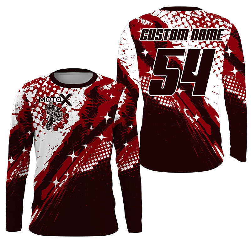 Kid adult custom Motocross jersey UPF30+ extreme dirt bike off-road shirt motorcycle PDT395