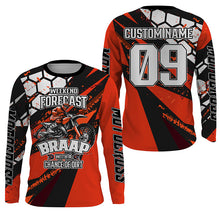 Load image into Gallery viewer, Weekend Forecast Brap Personalized Motocross Jersey UPF30+ Kid Adult Dirt Bike MX Racing Shirt NMS1225