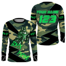 Load image into Gallery viewer, Gren BMX racing jersey UPF30+ Custom camouflage adult kid BMX shirt Extreme cycling bicycle gear| SLC56