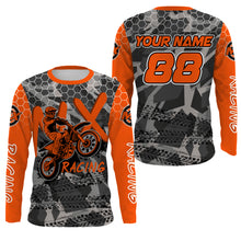 Load image into Gallery viewer, Personalized UPF30+ youth kid adult Motocross jersey extreme biker MX racing off-road shirt PDT66