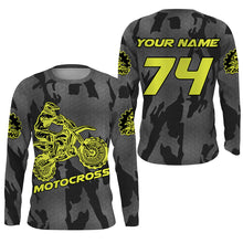 Load image into Gallery viewer, Personalized MX Racing Jersey UPF30+ Camo Dirt Bike Shirt For Men Women Youth Motocross Off-Road PDT476