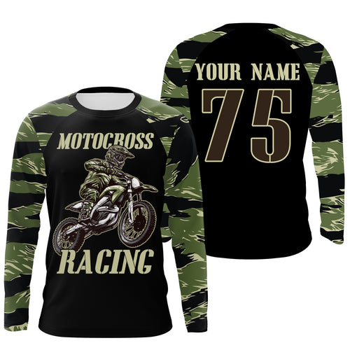 Adult&youth off-road jersey dirt bike custom UPF30+ motocross racing extreme camo motorcycle shirt PDT160