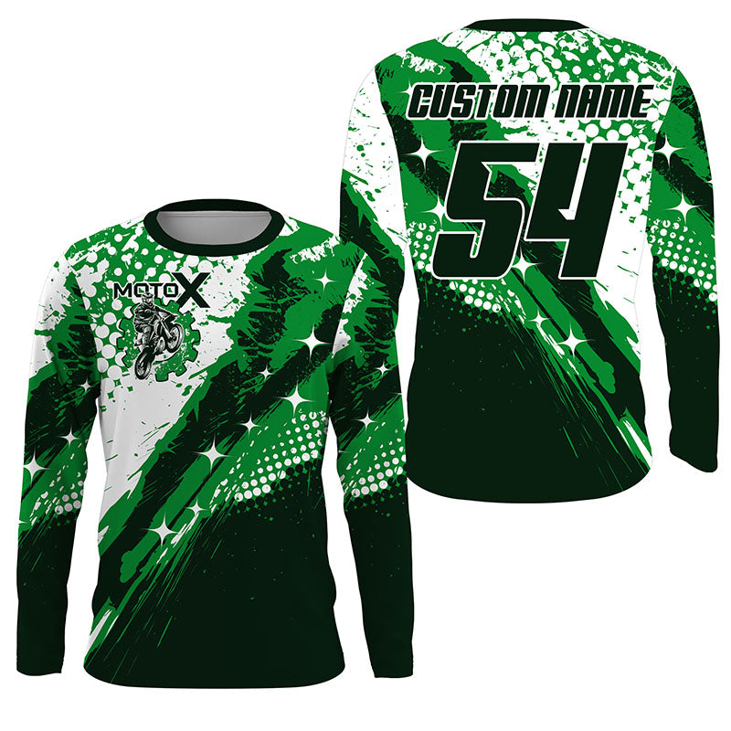 Personalized dirt bike kid men women jersey motoX off-road UPF30+ Motocross racing shirt PDT394
