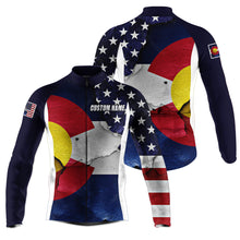 Load image into Gallery viewer, Colorado men/women cycling jersey with 3 pockets American bike shirt UPF50+ mountain bike BMX gear| SLC170