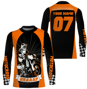 Adult&Kid custom Motocross jersey Brap UV protective dirt bike MX racing off-road motorcycle shirt| NMS906