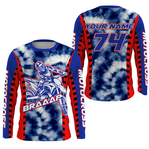 Custom racing jersey for Motocross UPF30+ MX youth kid adult shirt biker off-road motorcycle PDT81