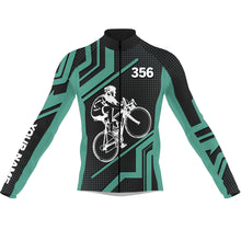 Load image into Gallery viewer, Green Mens cycling jersey UPF50+ road bike shirt Breathable biking tops with 3 pockets &amp; full zip| SLC01