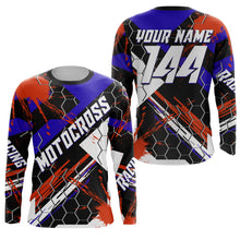 Load image into Gallery viewer, Custom Motocross racing jersey UPF30+ kid mens womens dirt bike off-road motorcycle MX racewear NMS952