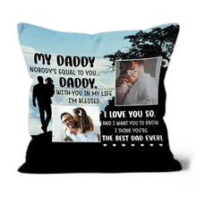 Load image into Gallery viewer, Dad Personalized Pillow (Insert Included) Fathers Day Gift I Love You So Daddy All-over Print Suede| NPL162