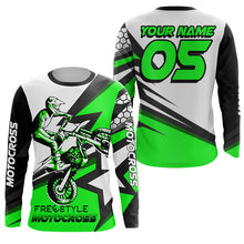 Load image into Gallery viewer, Personalized freestyle Motocross jersey kid men women UPF30+ extreme dirt bike riding off-road PDT260