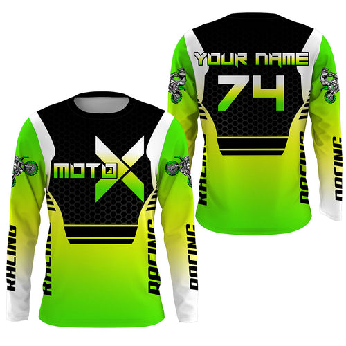 Personalized Jersey For Motocross Youth Men Women UPF30+ Dirt Bike Shirt Boys Girls MotoX Racing PDT458