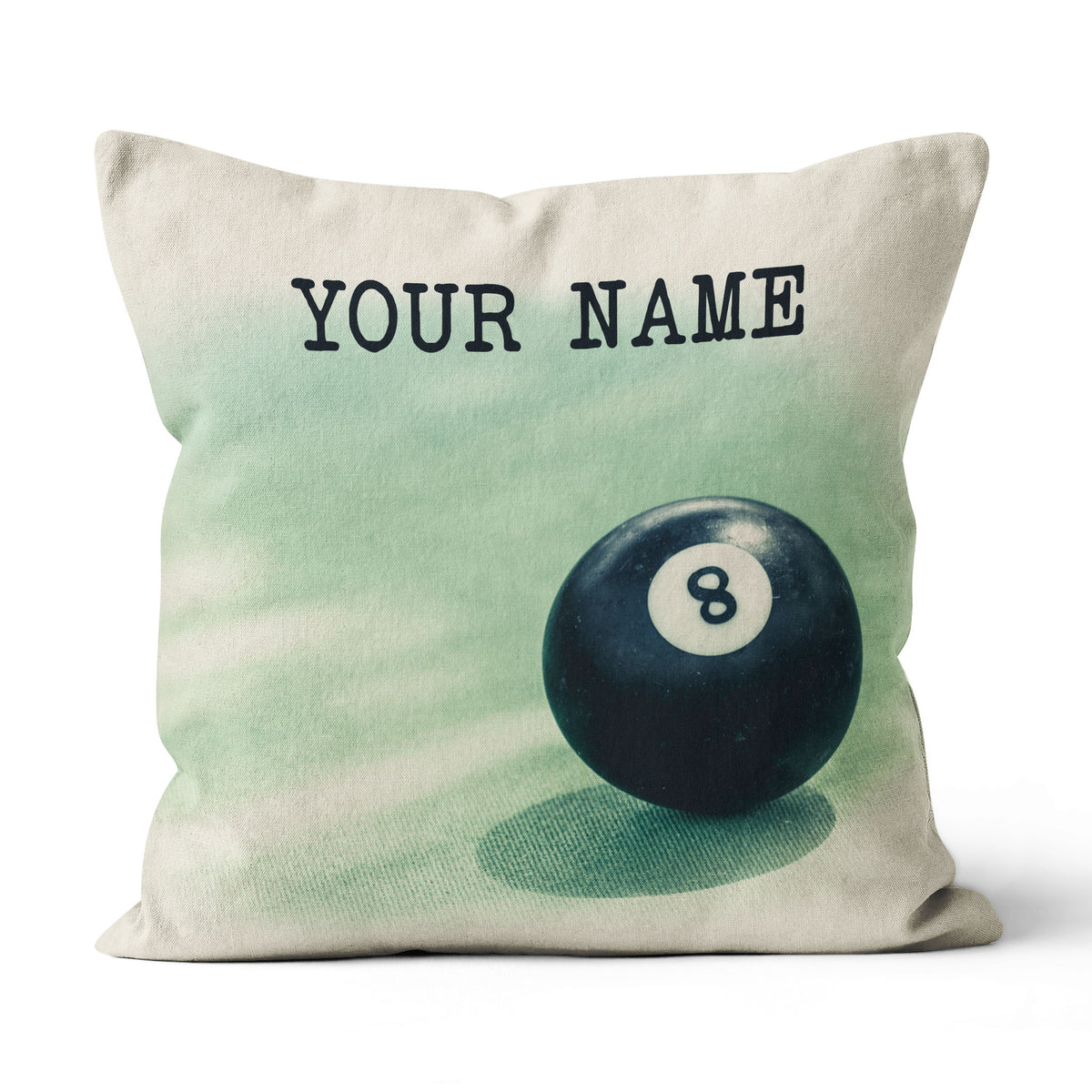 Personalized Billiard 8 Ball Pillow, Custom Throw Pillow Billiards Gifts VHM0883