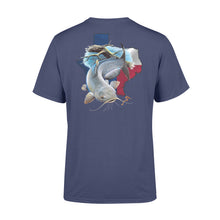 Load image into Gallery viewer, Catfish season Texas catfish fishing - Standard T-shirt