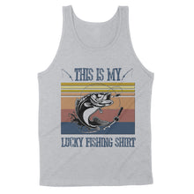Load image into Gallery viewer, Lucky Largemouth Bass Fishing Vintage style Tanktop design This is my Lucky Fishing shirt for Fishing lovers - SPH96