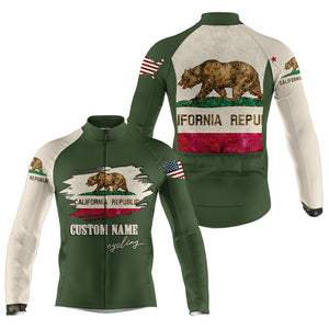 California cycling jersey mens UPF50+ bike shirt California cycling tops with 3 pockets MTB shirt| SLC240