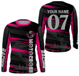 Personalized Motocross adult&kid jersey UV protective MX for life racing dirt bike shirt motorcycle PDT348