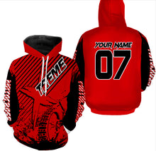 Load image into Gallery viewer, Red Motocross Hoodie UV Custom Adult Dirt Bike Hooded Jersey Pullover Hoodie Off-Road Motorcycle PDT429