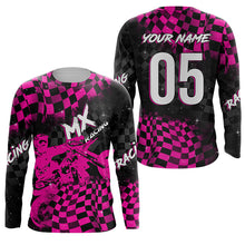 Load image into Gallery viewer, Personalized MX jersey for adult kid UPF30+ dirt bike off-road Motocross racing shirt PDT399