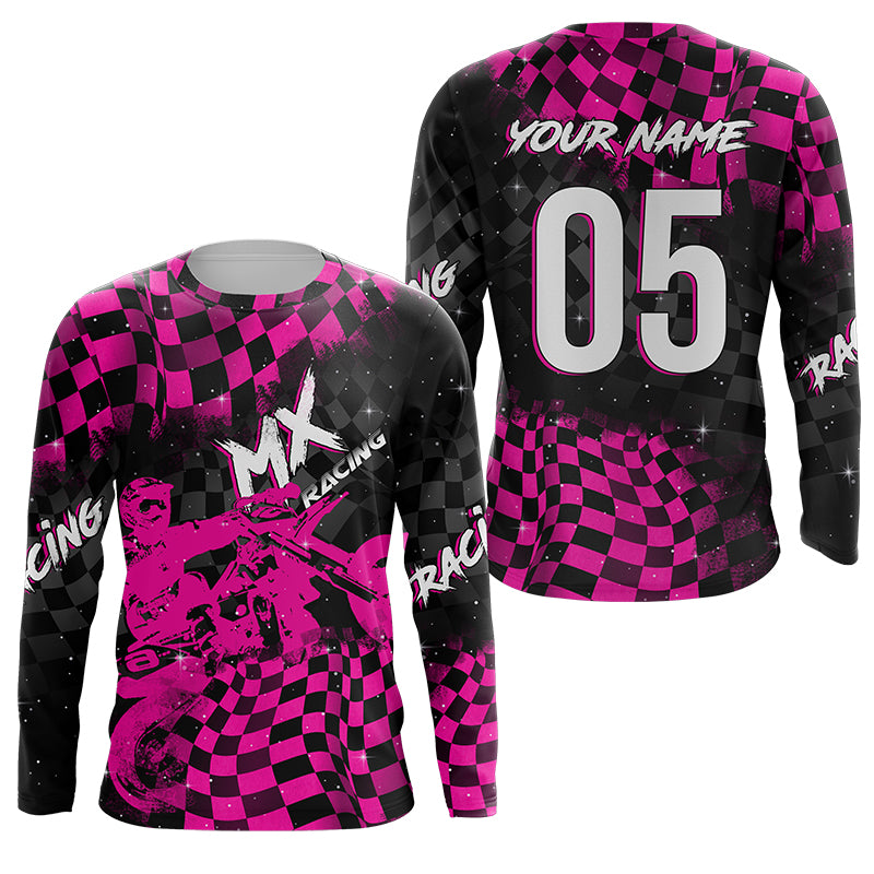 Personalized MX jersey for adult kid UPF30+ dirt bike off-road Motocross racing shirt PDT399