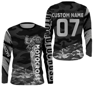 Personalized Motocross Jersey UPF30+ Camouflage Extreme Dirt Bike Racing Off-Road Long Sleeves NMS1249